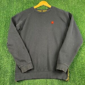 McDonald's Sweatshirt Men's Small Navy Blue Raglan Crewneck Pullover Employee